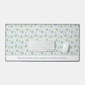 Wasserfarben-Sukkulationen Blauer und Grüner benut Schreibtischunterlage (Tastatur & Maus)