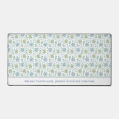 Wasserfarben-Sukkulationen Blauer und Grüner benut Schreibtischunterlage (Vorderseite)