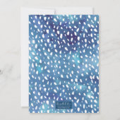 Wasserfarben - Sukkulente Verzögerung Einladung (Rückseite)