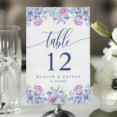 Wasserfarben-Sukkulenten Blumenchic Cactus Wedding Tischnummer