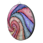 Wasserfarben-Swirl Dartscheibe (Vorderseite rechts)