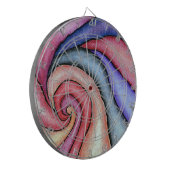 Wasserfarben-Swirl Dartscheibe (Vorderseite Links)