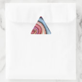 Wasserfarben-Swirl Dreieckiger Aufkleber (Tasche)