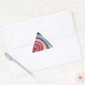 Wasserfarben-Swirl Dreieckiger Aufkleber (Umschlag)