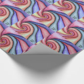Wasserfarben-Swirl Geschenkpapier (Ecke)