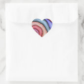 Wasserfarben-Swirl Herz-Aufkleber (Tasche)