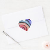 Wasserfarben-Swirl Herz-Aufkleber (Umschlag)