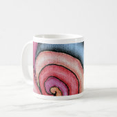 Wasserfarben-Swirl Kaffeetasse (Vorderseite Links)