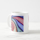 Wasserfarben-Swirl Kaffeetasse (Vorderseite Links)