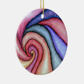 Wasserfarben-Swirl Keramikornament (Rechts)