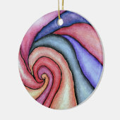 Wasserfarben-Swirl Keramikornament (Links)
