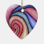 Wasserfarben-Swirl Keramikornament (Rechts)