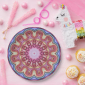 Wasserfarben-Swirl-Kscope 1 Pappteller (Party)