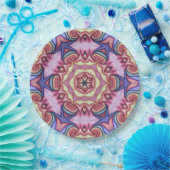 Wasserfarben-Swirl Kscope 3 Pappteller (Party)
