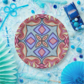 Wasserfarben-Swirl Kscope 4 Pappteller (Party)