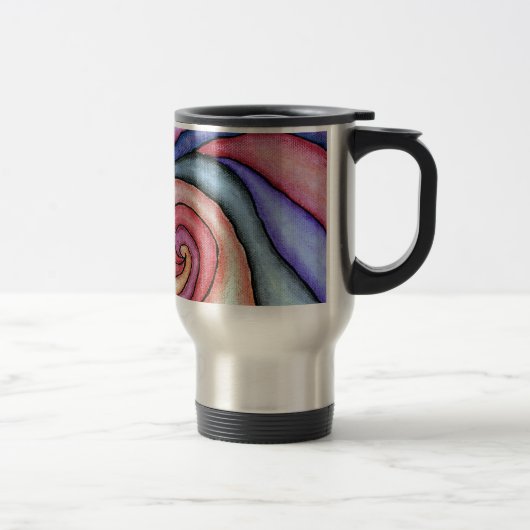 Wasserfarben-Swirl Reisebecher (Rechts)