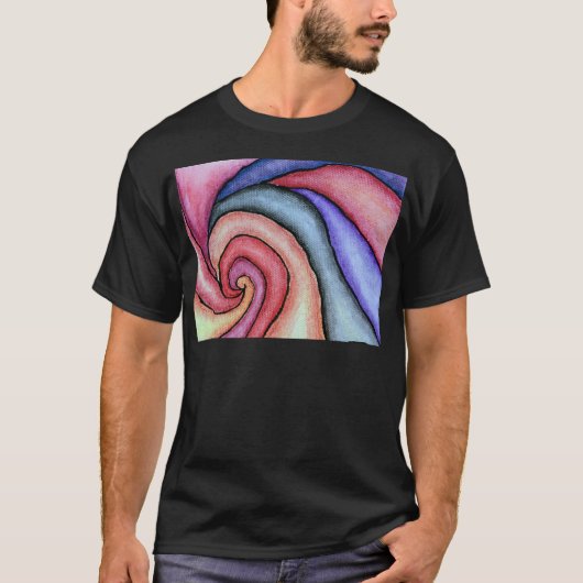 Wasserfarben-Swirl T-Shirt (Vorderseite)