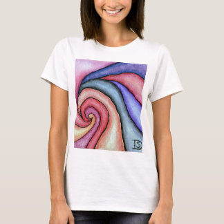 Wasserfarben-Swirl T-Shirt