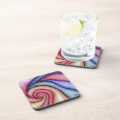 Wasserfarben-Swirl Untersetzer (Rechte Seite)