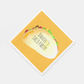 Wasserfarben-Taco-Party-Geburtstag Serviette (Ecke)