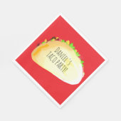 Wasserfarben-Taco-Party-Geburtstag Serviette (Ecke)