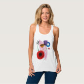 Wasserfarben Tank Top (Vorderseite Vollansicht)