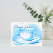 Wasserfarben-Teacup Danke, Karten (Stehend Vorderseite)