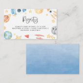 Wasserfarben-Thema Kinderdusche Registrierungskart Platzkarte (Vorne/Hinten)