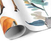 Wasserfarben-TierCollage Geschenkpapier (Rolleneckpunkt)