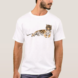 Wasserfarben-Tiger T-Shirt
