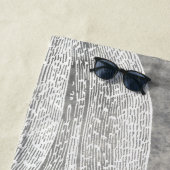 Wasserfarben-Tintenfisch-Silberzange-Neutral Strandtuch (Beispiel)