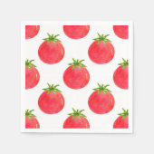 Wasserfarben-Tomatenmuster Serviette (Vorderseite)