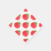 Wasserfarben-Tomatenmuster Serviette (Ecke)