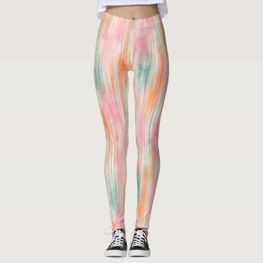 Wasserfarben-Traum Leggings (Vorderseite)