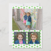 Wasserfarben-Tree-Urlaubskarte Feiertagskarte (Rückseite)