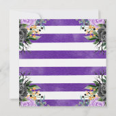 Wasserfarben-Trick oder Treat Halloween-Kinderdusc Einladung (Rückseite)