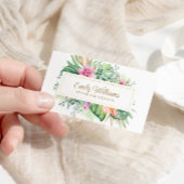 Wasserfarben-Tropen-Blume-Visitenkarte Visitenkarte