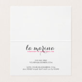 Wasserfarben Tropische Blume Bouquet Visitenkarten (Innenseite Aufgefaltet)