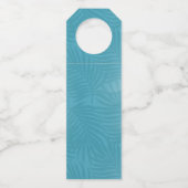 Wasserfarben-tropische Gefallen an der Liebe Aquam Flaschenanhänger (Rückseite)