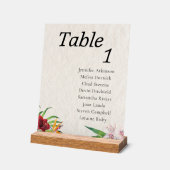 Wasserfarben-tropische Hochzeitstabelle Acrylschild (Winkel)