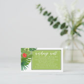 Wasserfarben-tropisches Angelgut V1 Grüne ID577 Begleitkarte (Stehend Vorderseite)