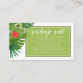 Wasserfarben-tropisches Angelgut V1 Grüne ID577 Begleitkarte (Vorderseite)