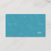 Wasserfarben-tropisches Angelgut V2 Aquamarin ID57 Begleitkarte (Rückseite)