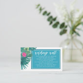 Wasserfarben-tropisches Angelgut V2 Aquamarin ID57 Begleitkarte (Stehend Vorderseite)