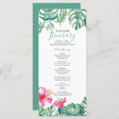 Wasserfarben Tropisches Hochzeitspaar (Vorne/Hinten)