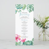 Wasserfarben Tropisches Hochzeitspaar (Stehend Vorderseite)