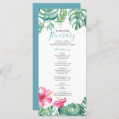 Wasserfarben Tropisches Hochzeitspaar (Vorne/Hinten)