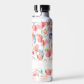 Wasserfarben Tulips Muster Persönliche Wasserflasc Trinkflasche (Rechts)