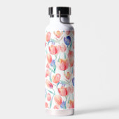 Wasserfarben Tulips Muster Wasserflasche Trinkflasche (Links)