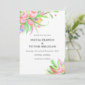 Wasserfarben Tulissen Save the Date (Stehend Vorderseite)